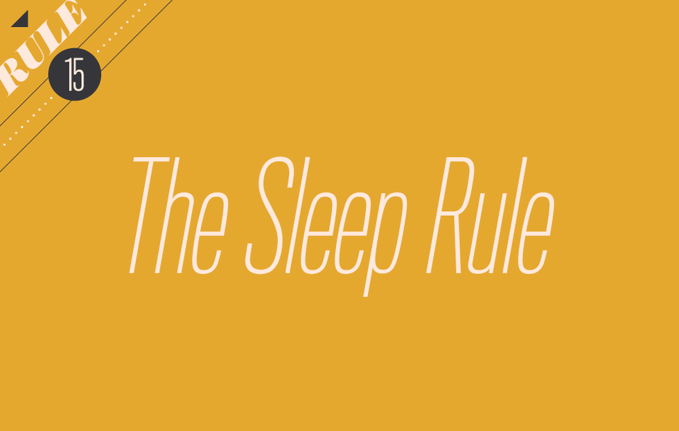 The sleep rule