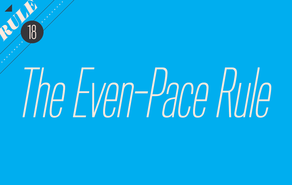 The even pace rule