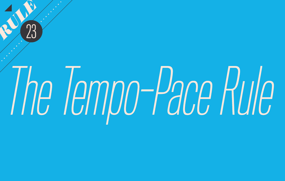 The tempo-pace rule