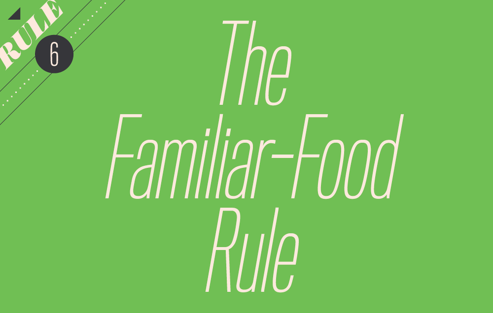The familiar food rule