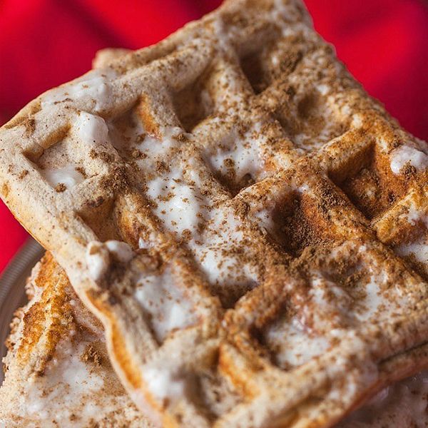 Cinnamon Roll Waffles