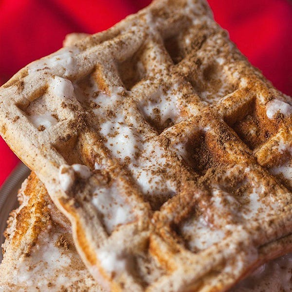 Cinnamon Roll Waffles