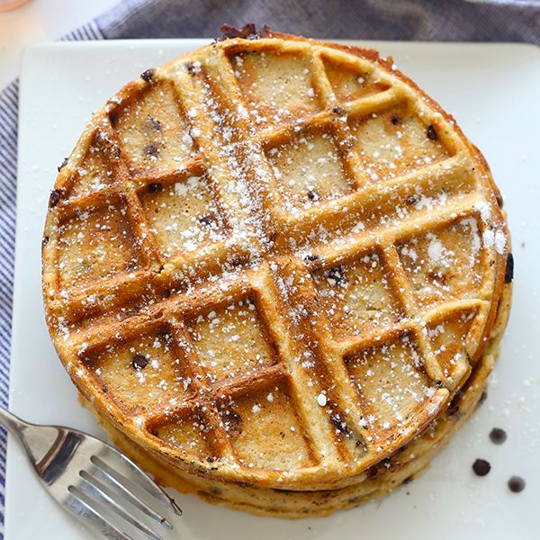 Oatmeal Chocolate Chip Waffles