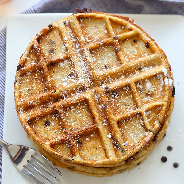Oatmeal Chocolate Chip Waffles