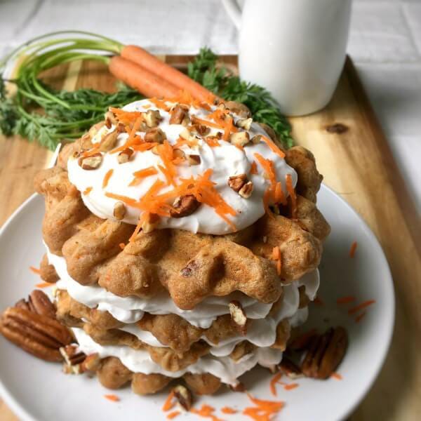 carrot cake waffles
