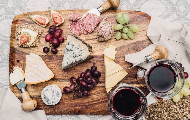 cheese and wine