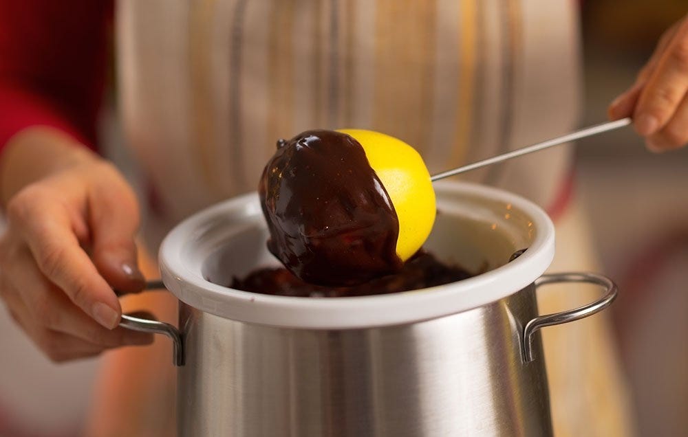 Together, quercetin (an antioxidant found in red apples) and catechins (found in chocolate) protect heart health.