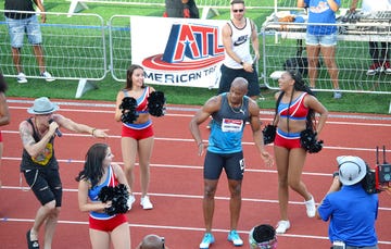 Asafa Powell dancing