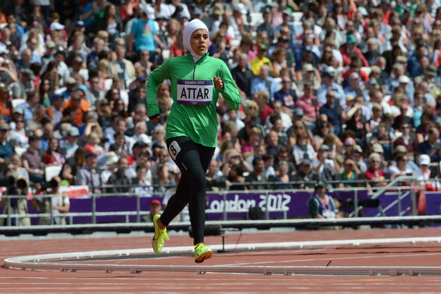 Sarah Attar at the 2012 Olympic Games in London