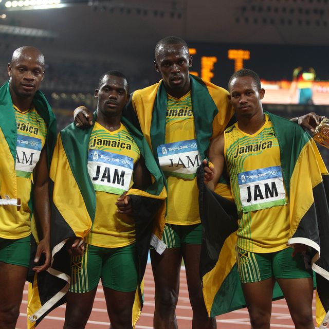 2008 men's 4x100 Jamaican team