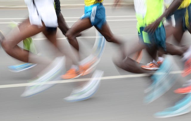 Marathoners at the Berlin Marathon