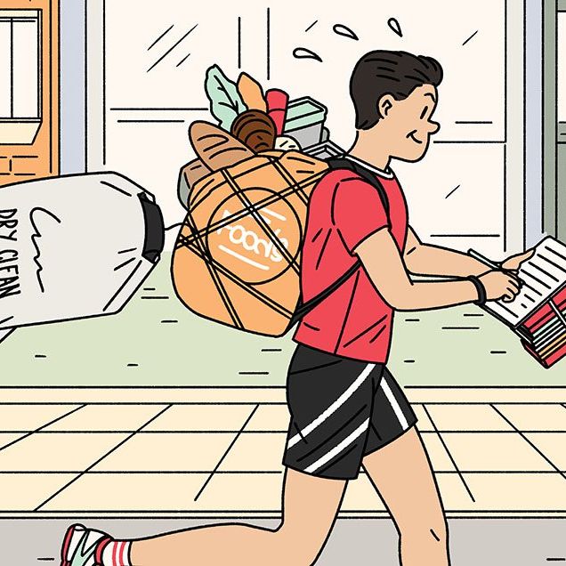 running errands illustration