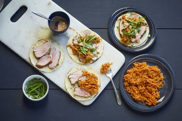 Chipotle pork and sweet potato tacos