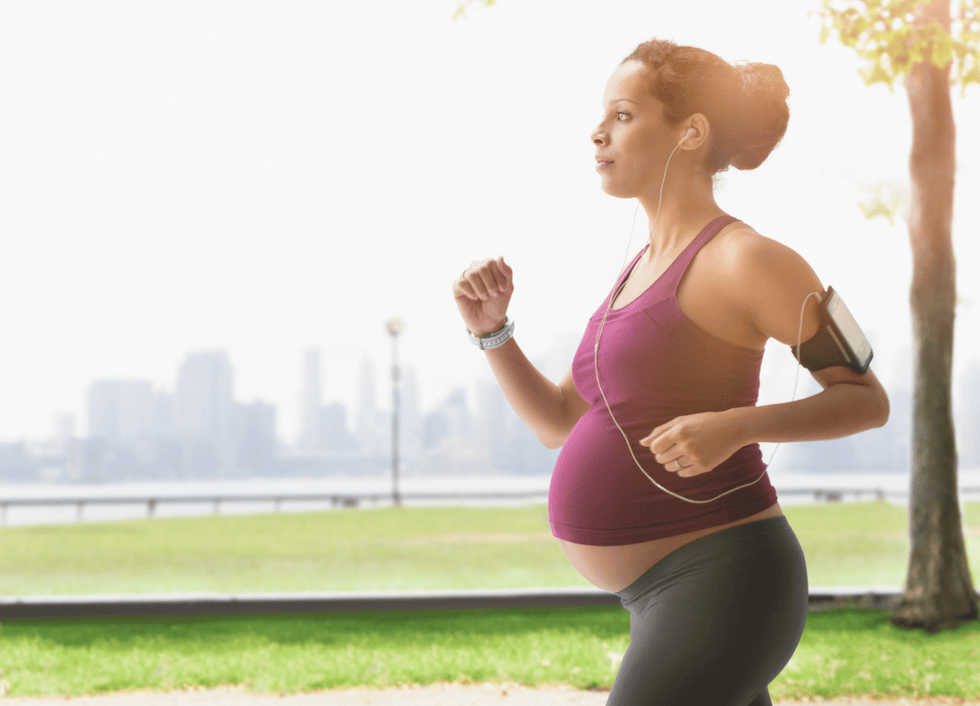 pregnant running