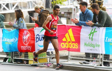 Abelhadi ElHarti finishes second at the London Marathon