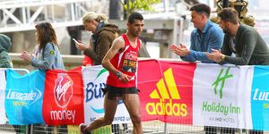 Abelhadi ElHarti finishes second at the London Marathon