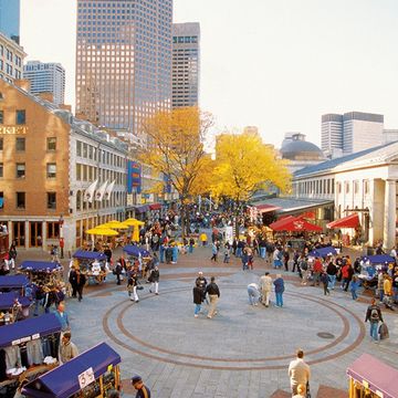 Quincy Market in Boston, Massachusetts
