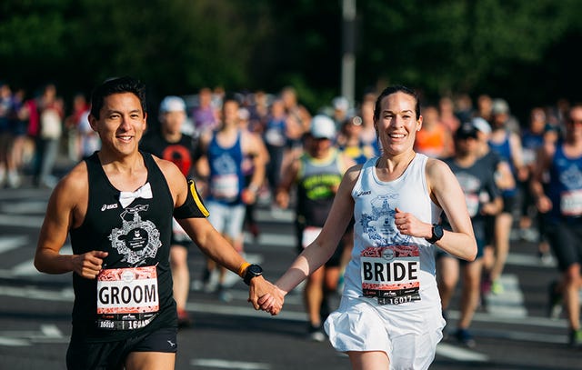 Amanda Hughes and Joel Tse Brooklyn Half 