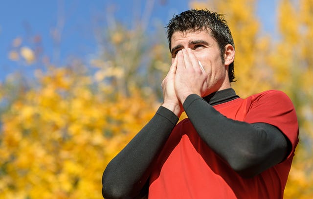 Runner Sneezing