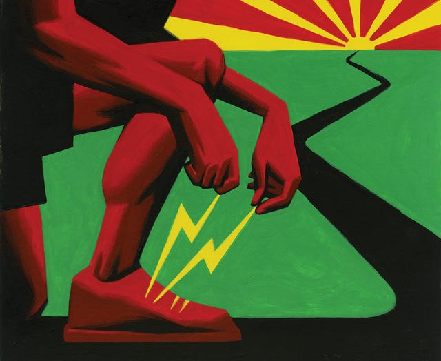 right foot running pain