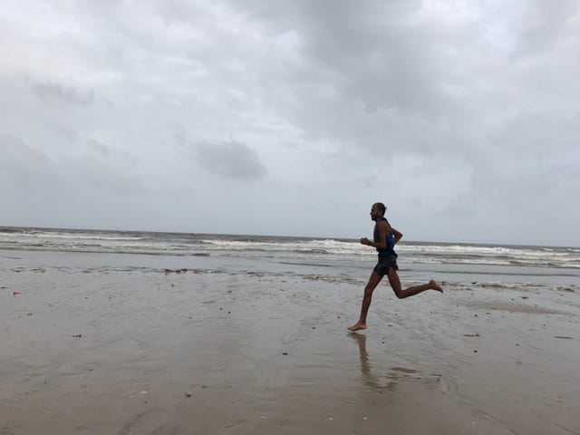 Shivaji Park in Mumbai on day 86 of his run