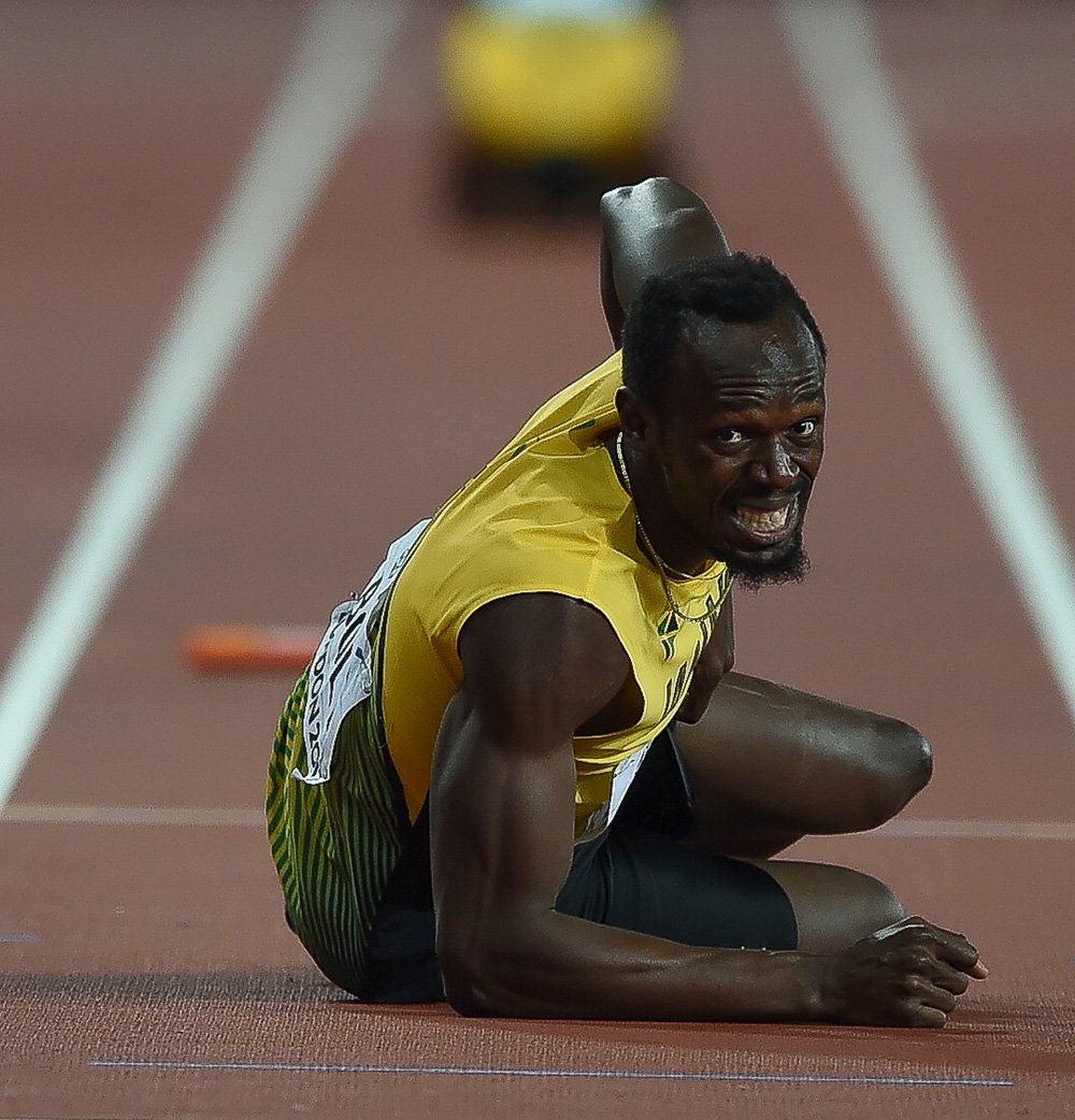 Usain Bolt injured 2017 world championships
