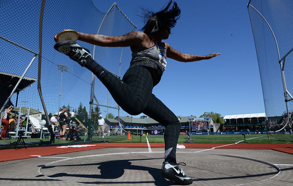 Whitney Ashley, discus thrower