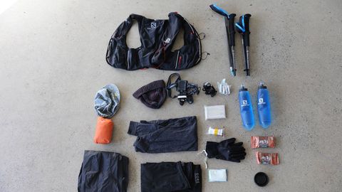 preview for Here Is All The Stuff You Have To Pack For a 100-Mile Race