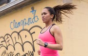 Finger, Shoulder, Sleeveless shirt, Elbow, Pink, Jewellery, Chest, Wrist, Magenta, Active tank, 