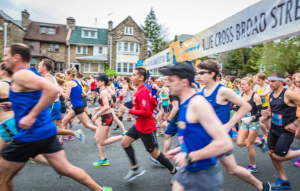 Runners on the course