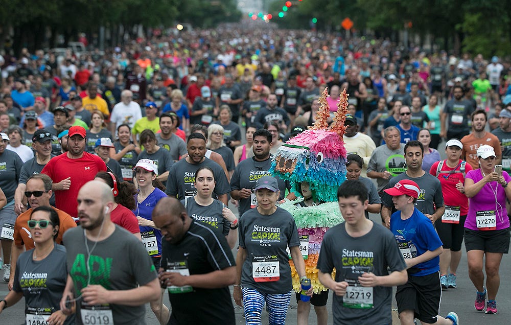 Runners on the course