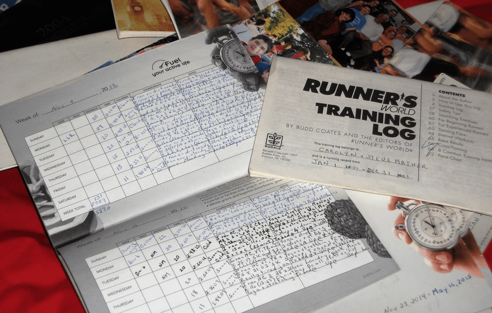 Carolyn Mather training log