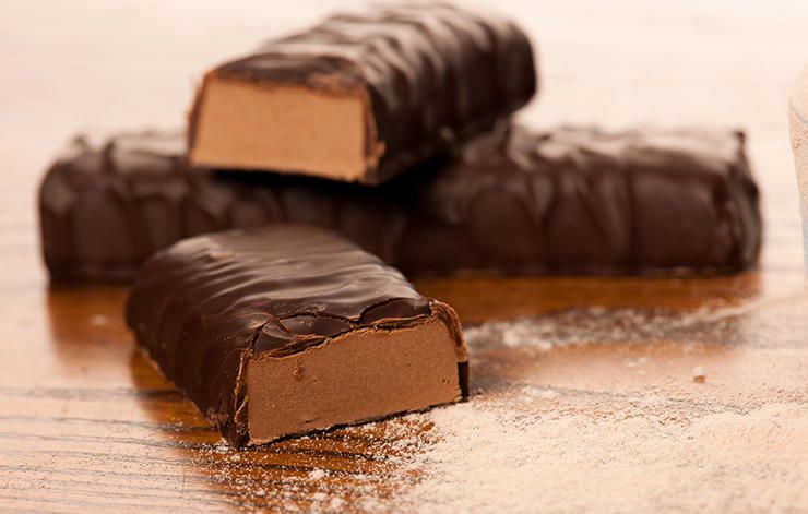 chocolate covered energy bars