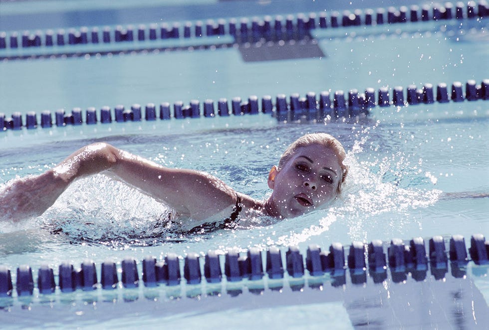 Woman swimming