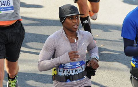 cynthia erivo running the nyc marathon