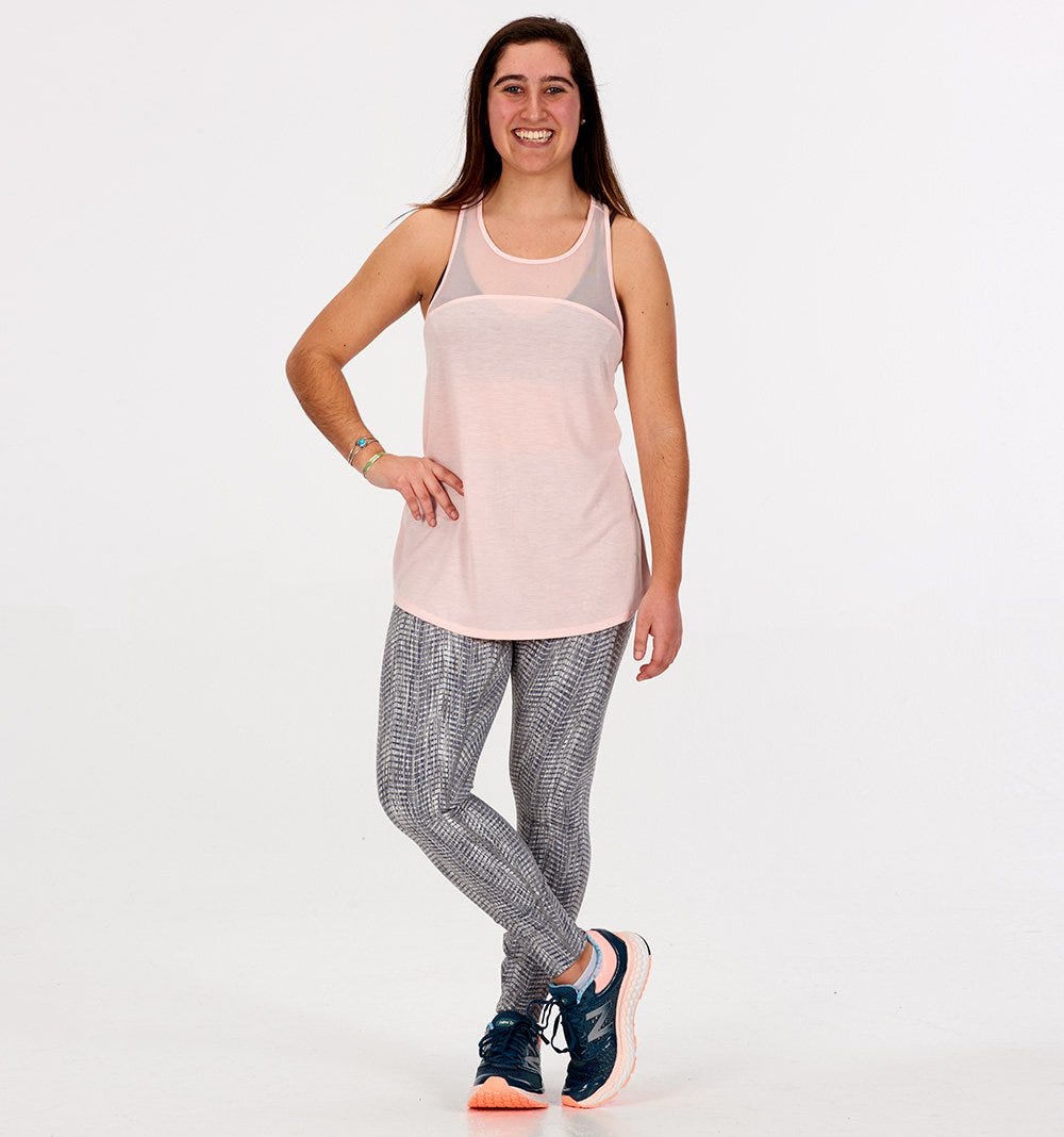 Danielle modeling a spring running look