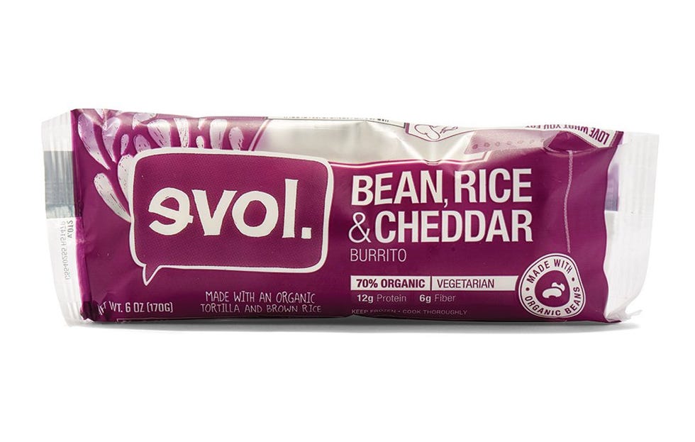 Evol Bean, Rice & Cheddar Burrito