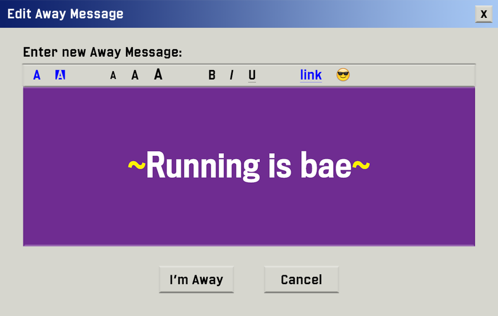 running is bae 