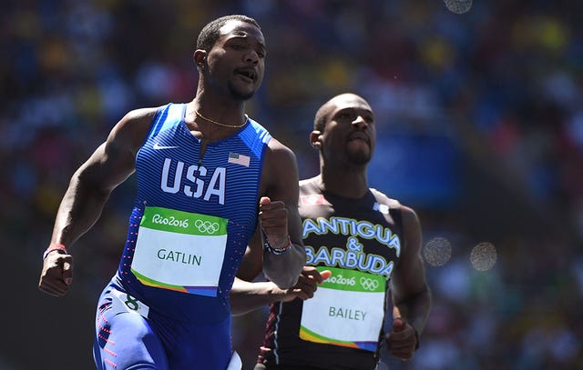 Justin Gatlin at the 2016 Olympics