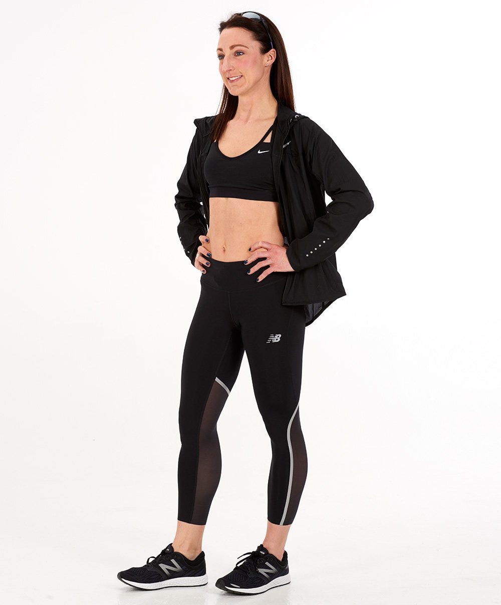 Genevieve modeling a spring running look