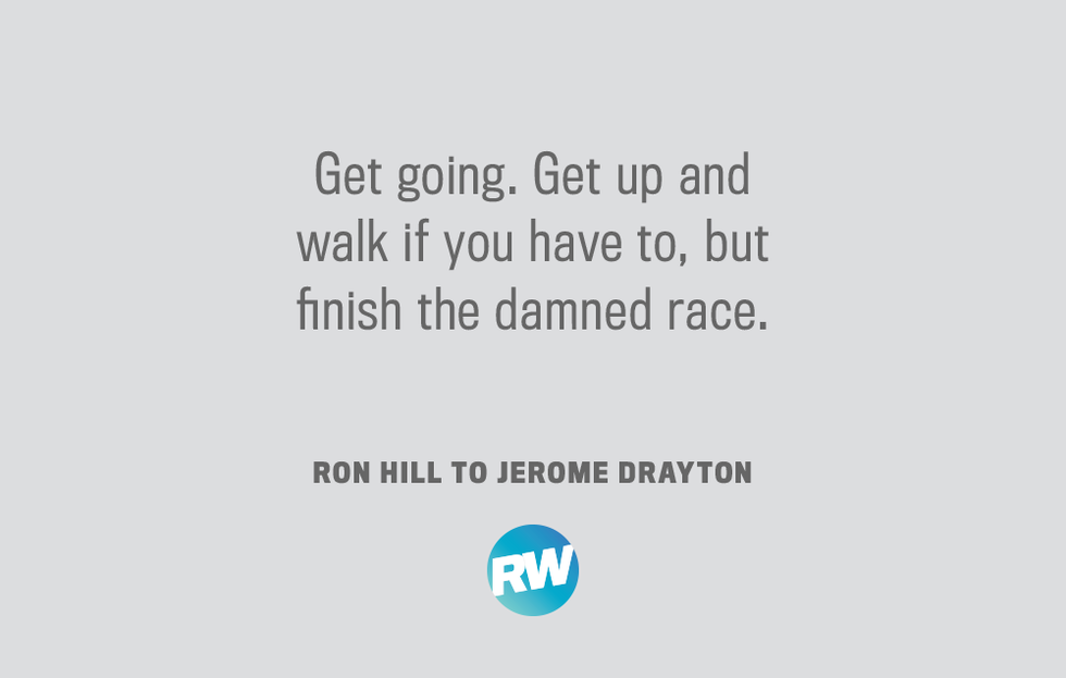 Boston Marathon Motivational Quote Ron Hill