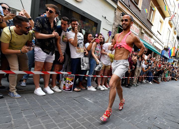 Scenes From World Pride Madrid’s High Heel Race | Runner's World