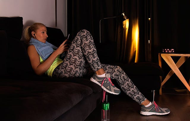 runner on the couch