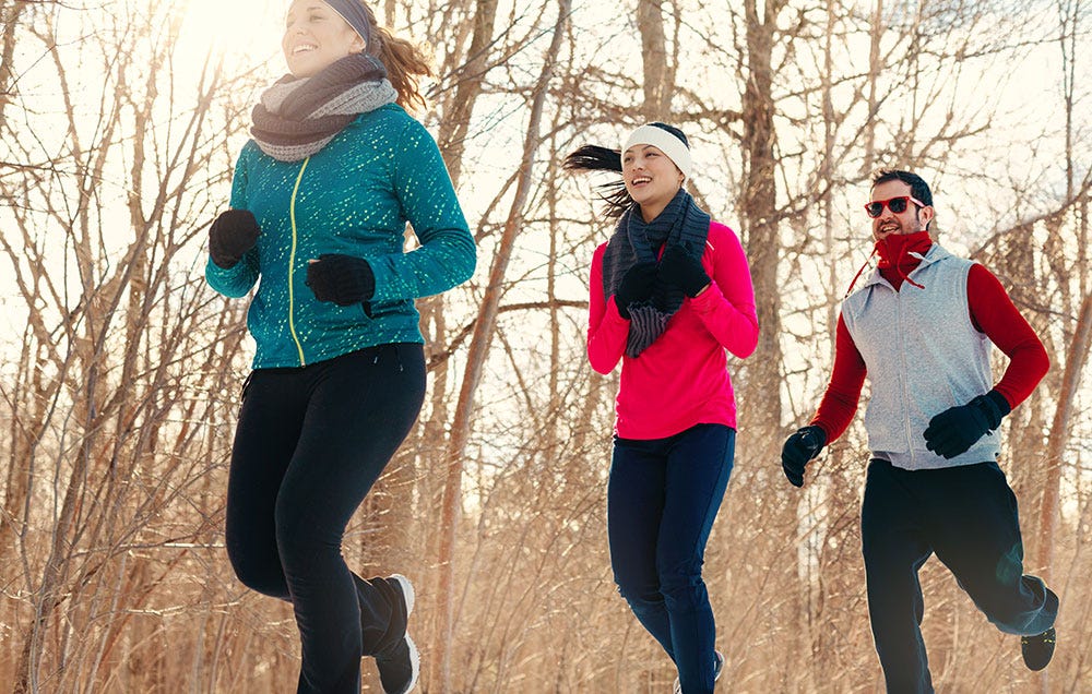 Green, Running, Outdoor recreation, Recreation, Jogging, Tights, Fun, Exercise, Winter, Eyewear, 