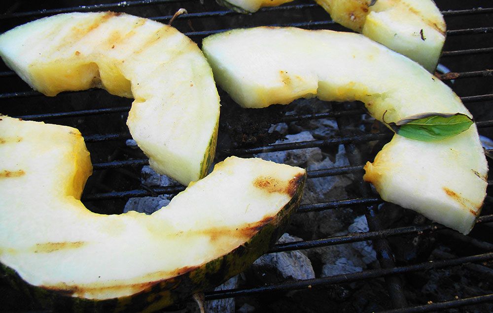 grilled melon