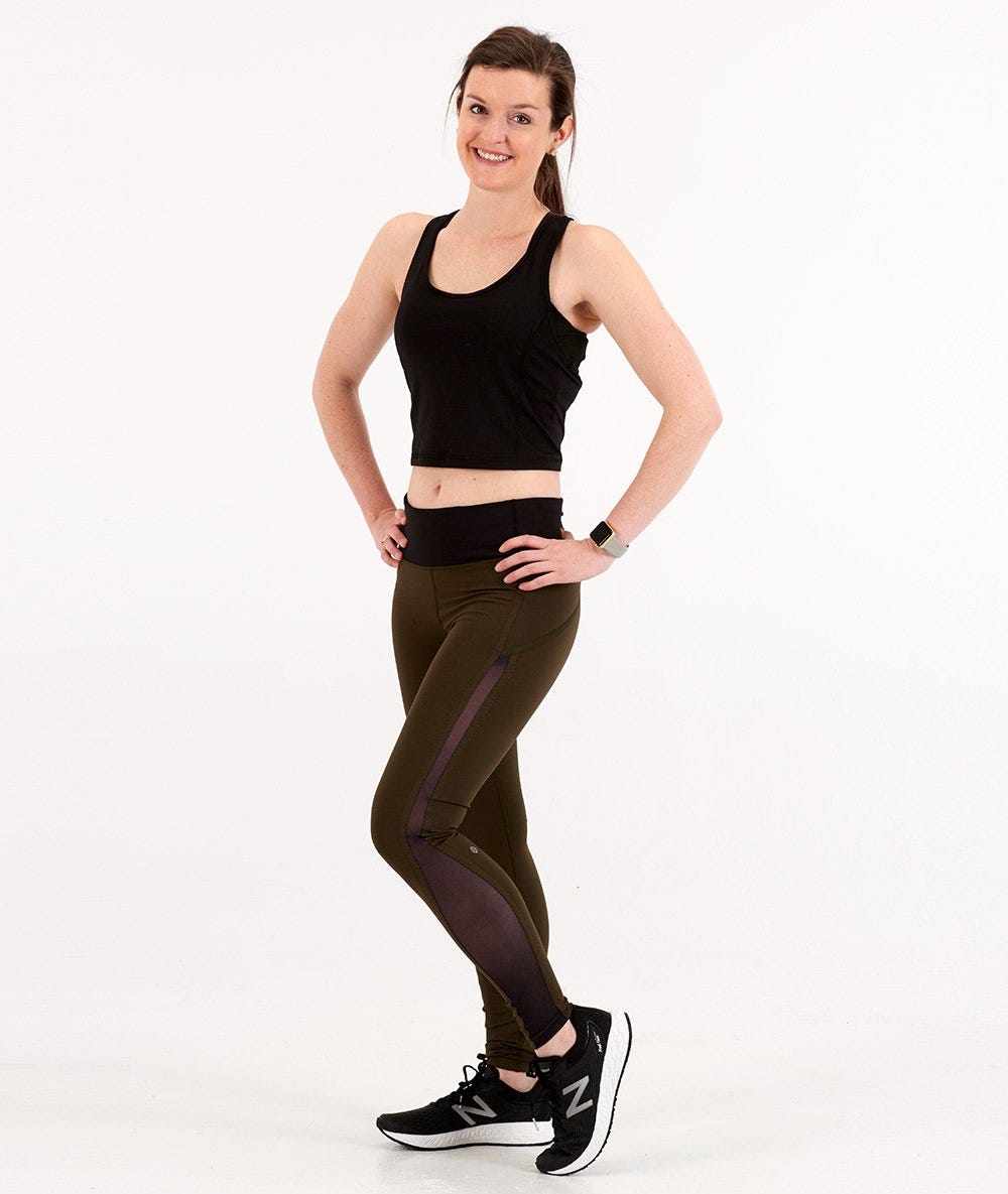 Hannah modeling a spring running look