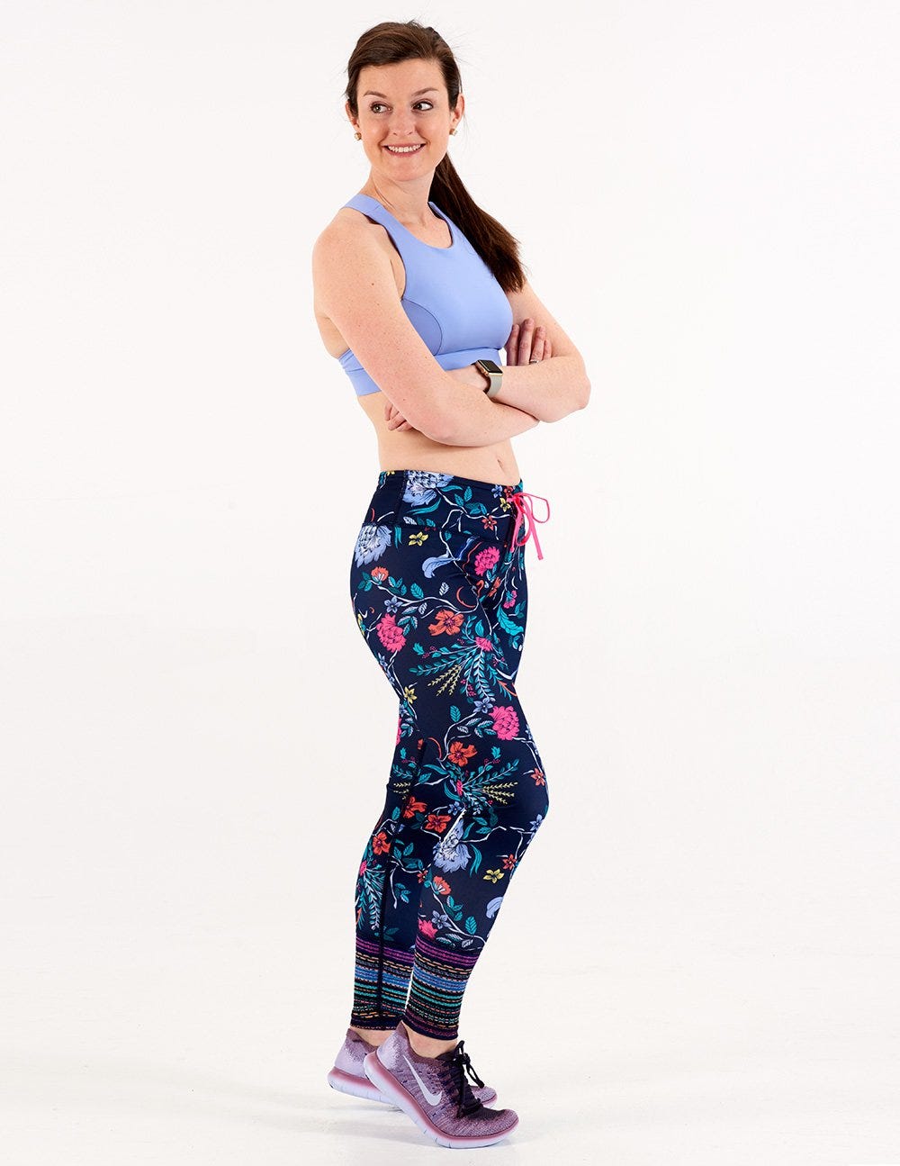 Hannah modeling a spring running look 