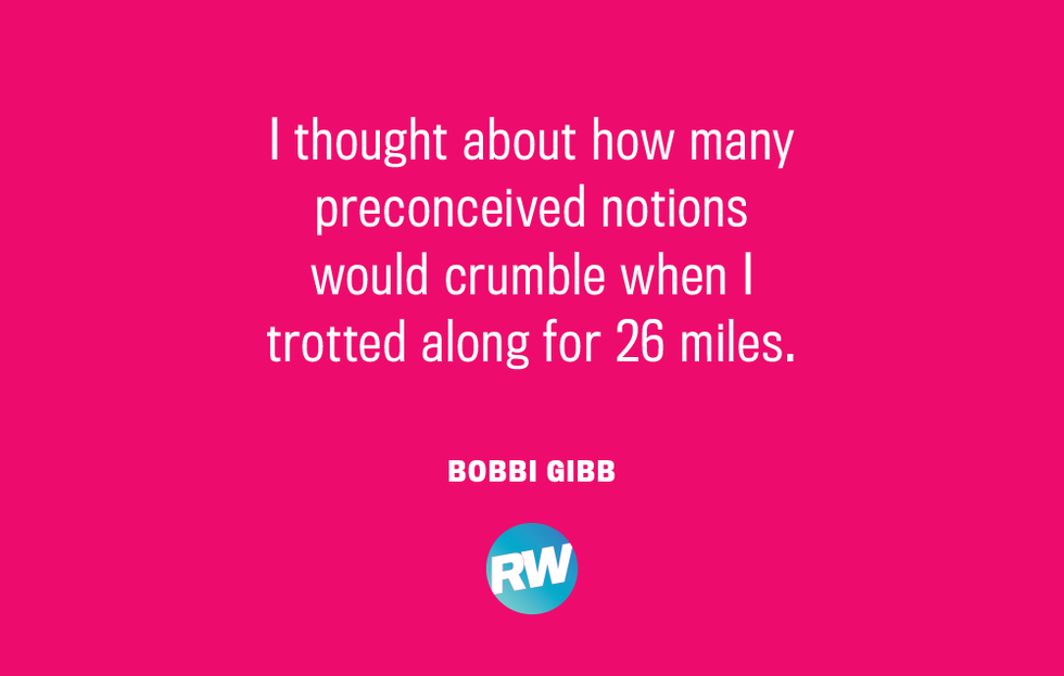 Boston Marathon Motivational Quote Bobbi Gibb