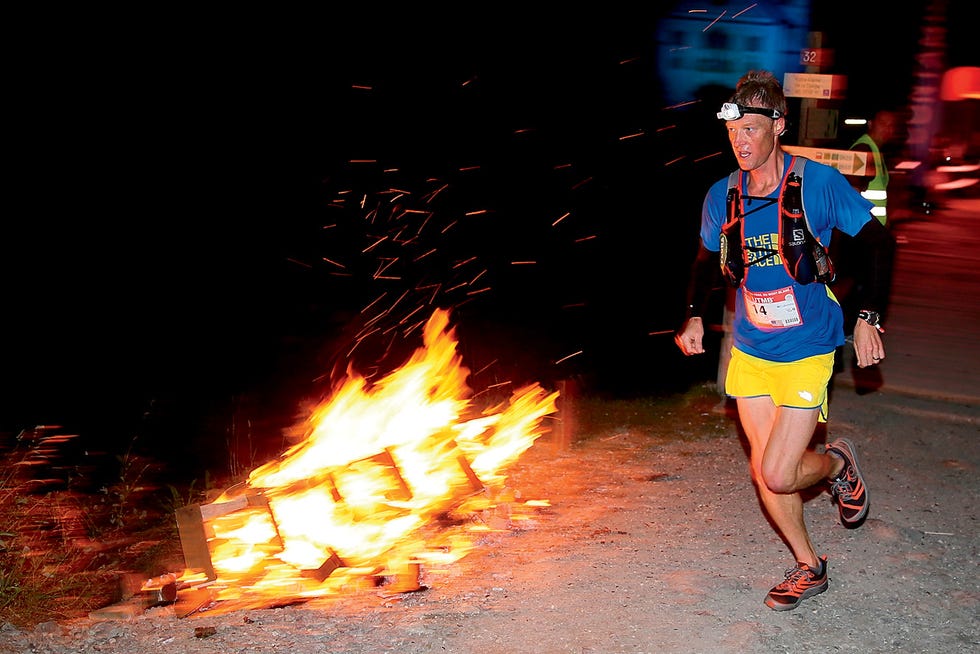 Swanson at UTMB race