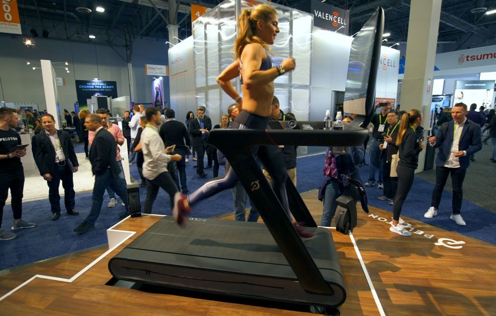 Peloton treadmill workout online video